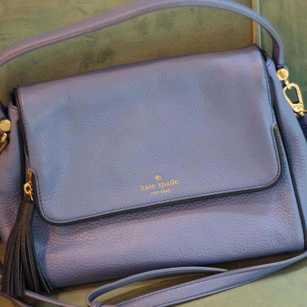 Kate Spade Leila Medium Flap Shoulder Bag - Bright Blue